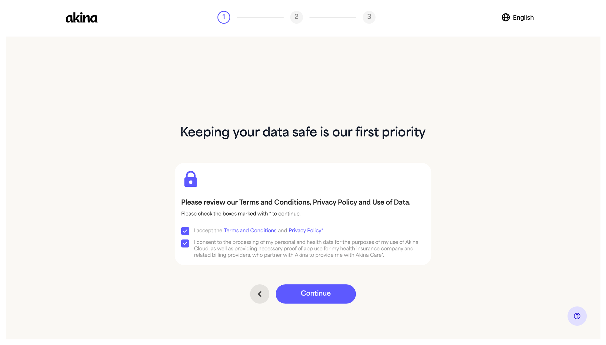 Data privacy screen Akina